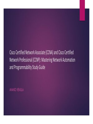 cover image of Cisco Certified Network Associate (CCNA) and Cisco Certified Network Professional (CCNP)